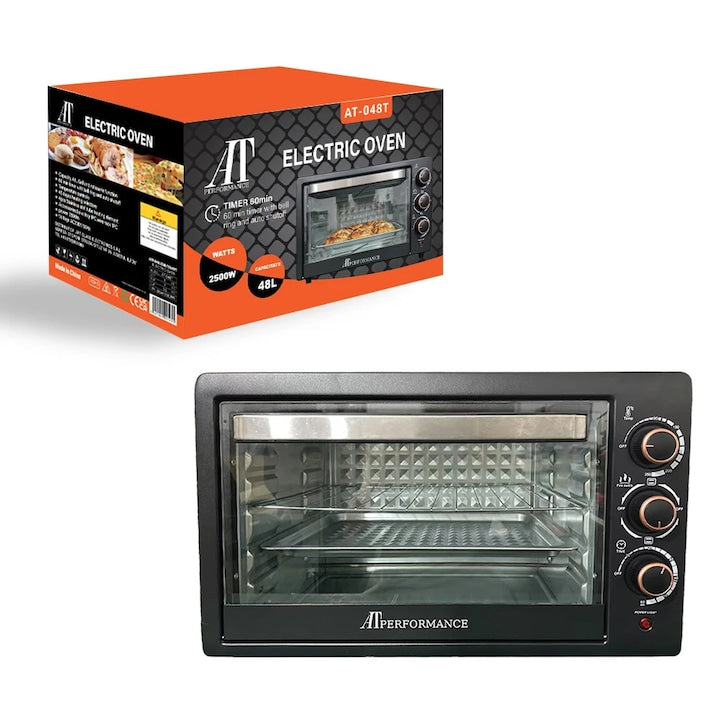 Cuptor Electric 2500W, 48L cu Gratar si Tava Incluse