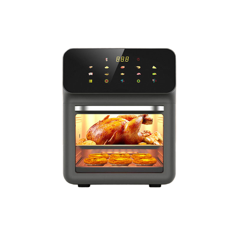 Cuptor cu Aer Cald Air Fryer Multifunctional, 12L, 1350W, 10 Programe, Rotisor, Ecran Touch