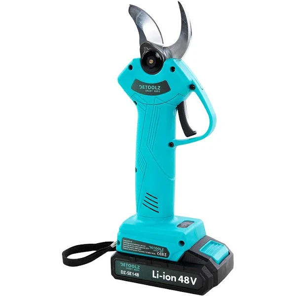 Foarfecă Electrică de Grădinărit Portabilă cu 2 Acumulatori 48V, 500W