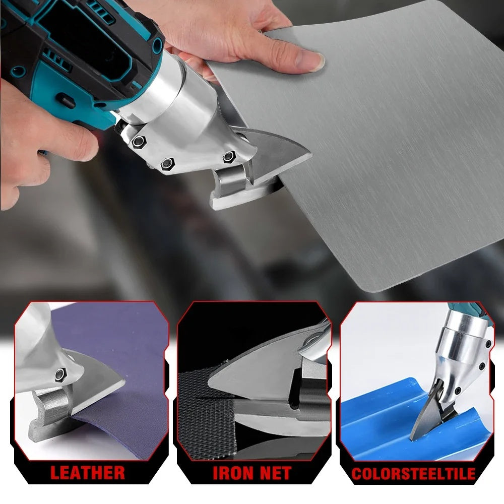 Foarfeca electrica fara fir pentru tabla, 800W, 4300 SPM, 2 Acumulatori 48V 2.0Ah, taiere metal si plastic