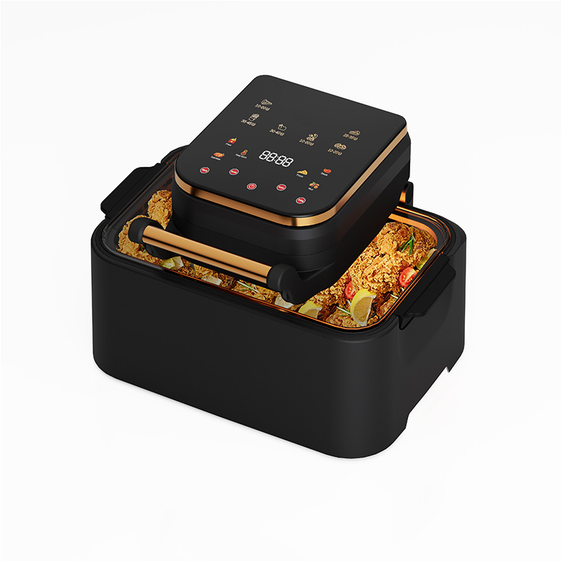 Friteuza cu Aer Cald 12L, 1700W, Cuptor Air Fryer 3 in 1, Display Digital LED, Touch Control