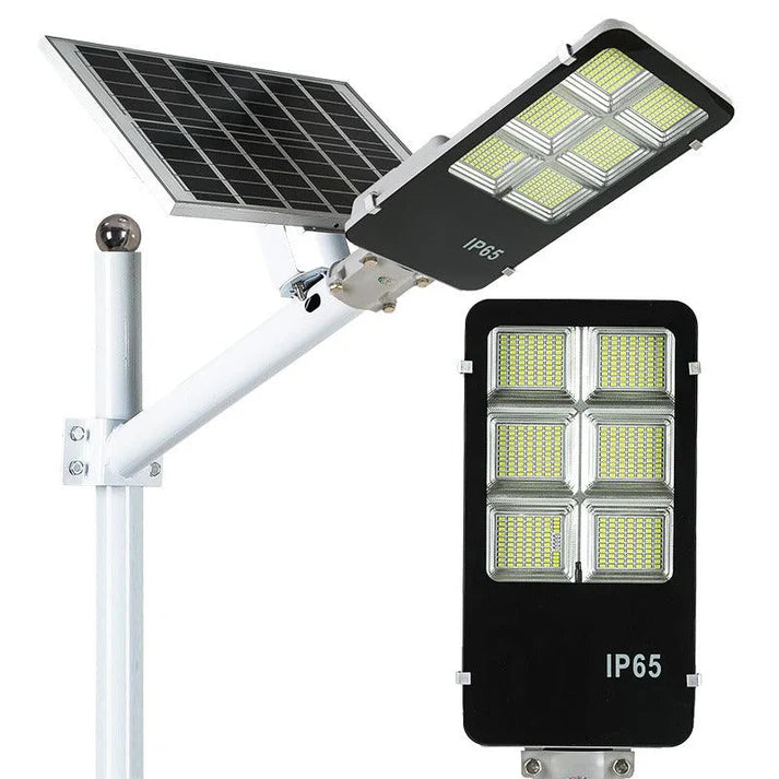 Lampă Stradală LED 600W, IP65, cu Panou Solar, pentru Exterior