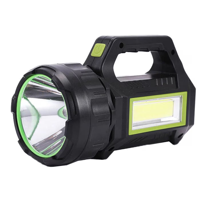 Lanternă de mână HEL-T95, LED COB, încărcare solară, acumulator 20000mAh, Power Bank, 600 lumeni