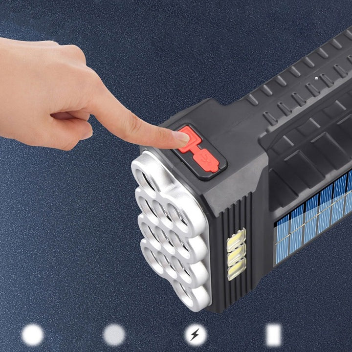 Lanternă de Mână Reîncărcabilă ST11, 20W, 1200 Lumeni, cu Încărcare Solară