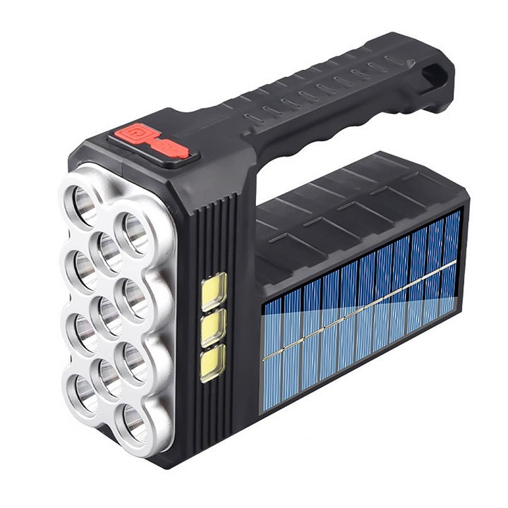 Lanternă de Mână Reîncărcabilă ST11, 20W, 1200 Lumeni, cu Încărcare Solară