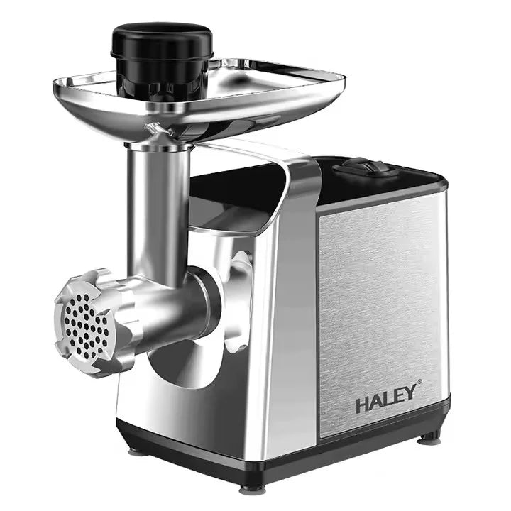 Mașină de Tocat Carne HALEY HY-1641, 2600W, 2.1–3 kg/min, Corp Inox, Accesorii Metalice