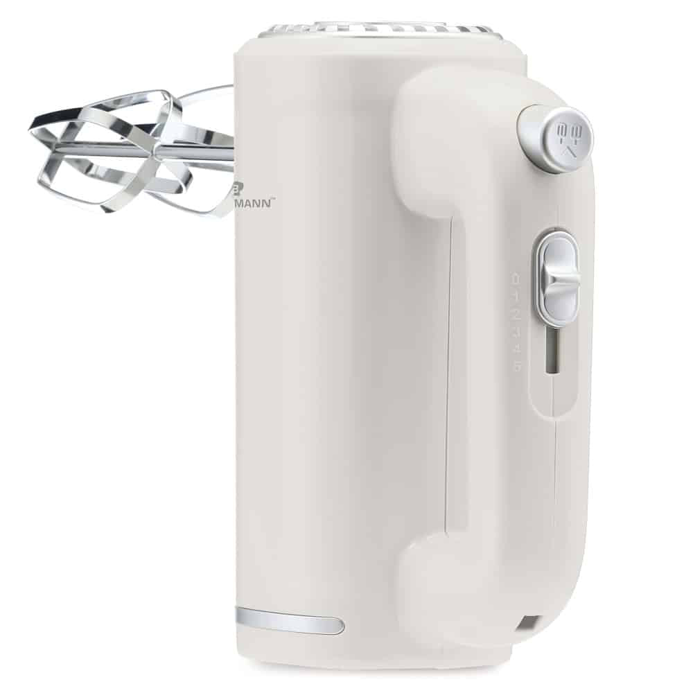 Mixer de mână Blaumann BL9001, 150W, 5 viteze, crem, cu teluri și cârlige pentru aluat