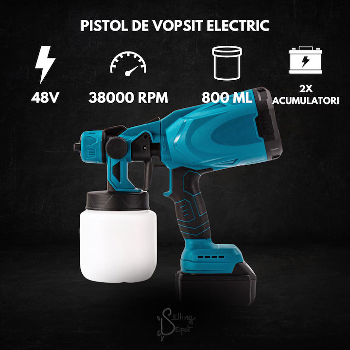 Pistol de Vopsit Electric Fara Fir, 210W, 800ml