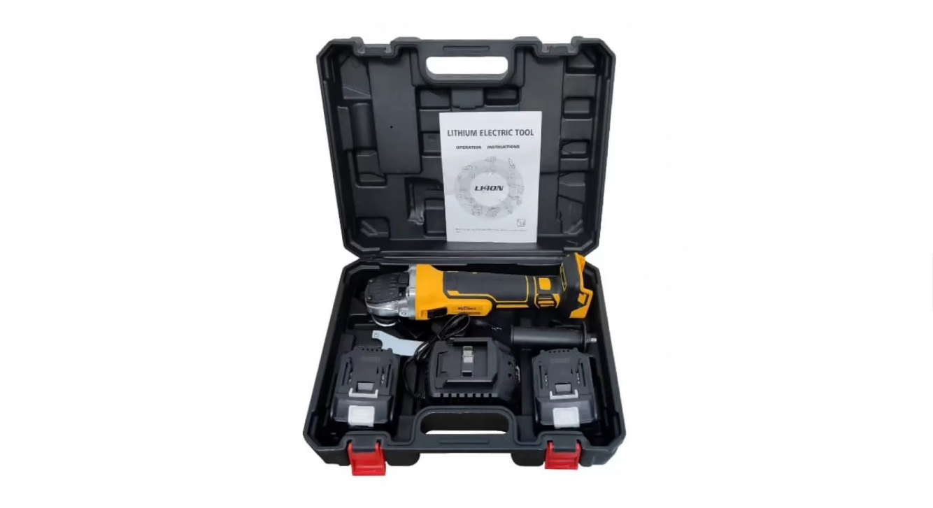 Polizor Unghiular Fara Fir 125 mm, 2 Acumulatori 48V 5Ah, 8100 RPM, Trusa Transport