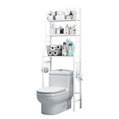 Raft metalic - Etajera Depozitare Deasupra Toaletei, 3 rafturi deschise 155x55