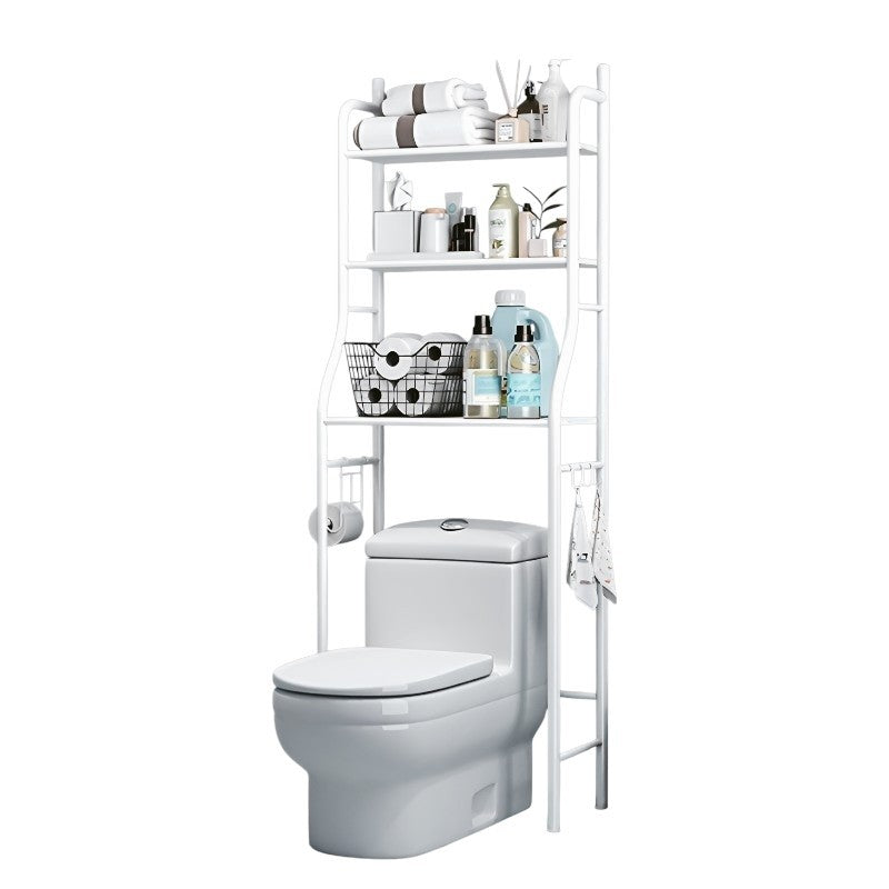 Raft metalic - Etajera Depozitare Deasupra Toaletei, 3 rafturi deschise 155x55