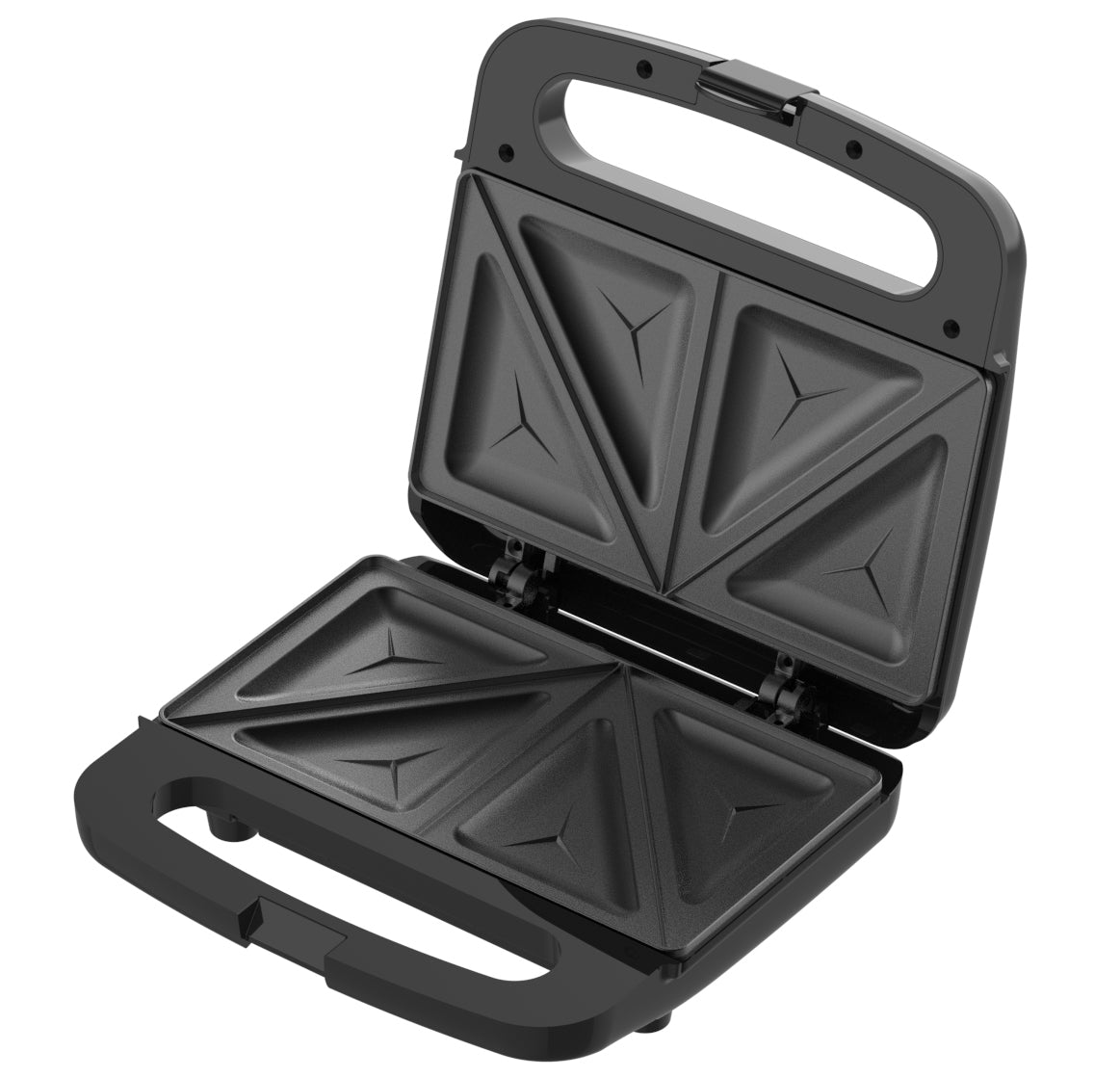 Sandwich Maker Cheffinger CF-T01 – Plăci Antiaderente, 700W, Design Inox