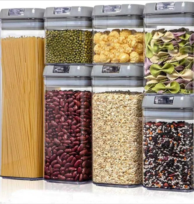Set 7 Recipiente Alimentare cu Capac Etans | Caserole Stivuibile