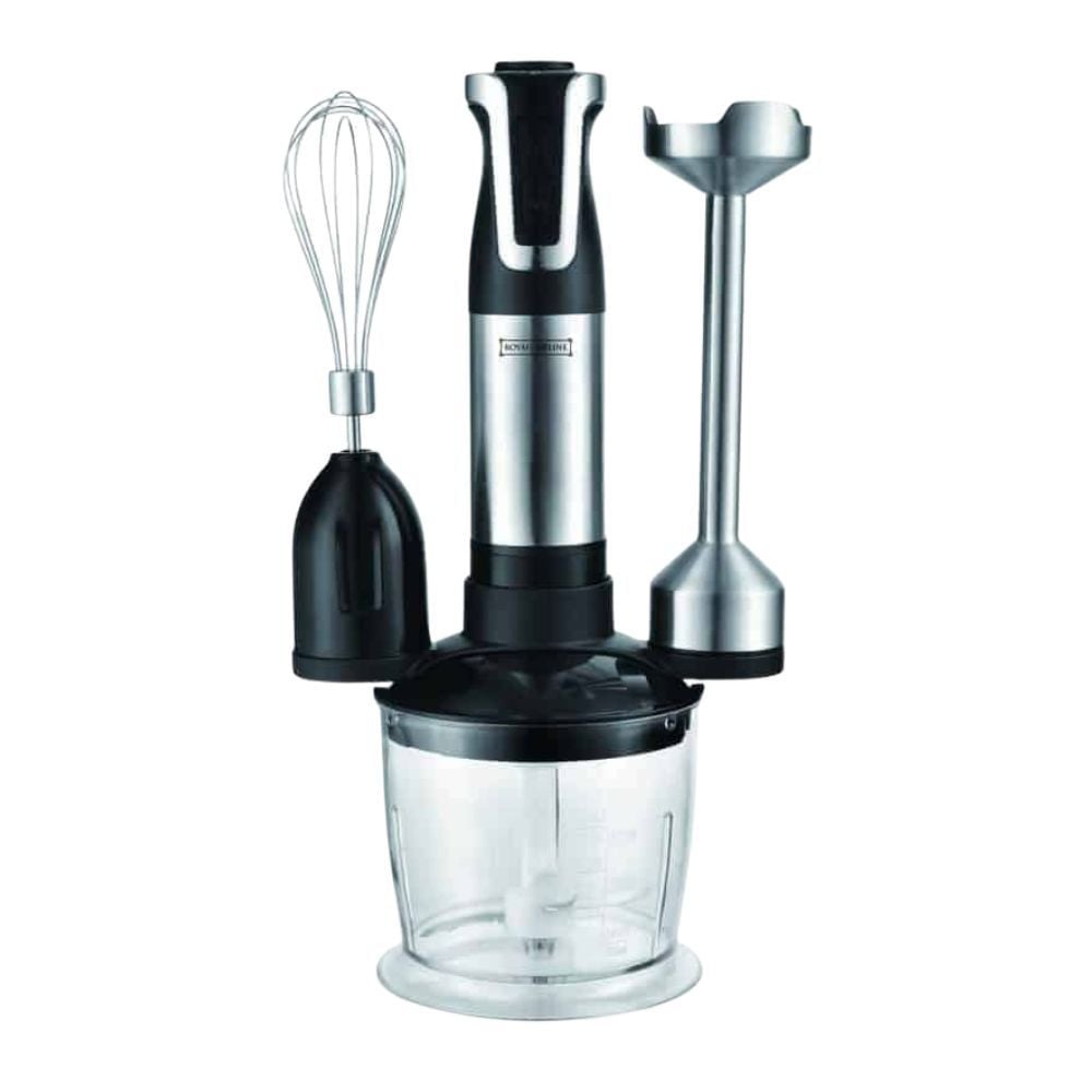Set Mixer Vertical cu Bol și Accesorii Royalty Line RL-ESTMS800, 800 W – 3 în 1, Inox, Turbo, Zgomot Redus