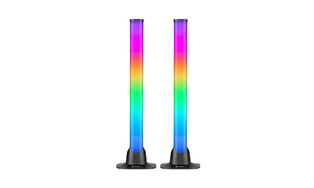 Set 2 Bare Luminoase LED Inteligente, Iluminare 360°, Sincronizare Muzică, Control prin Aplicație