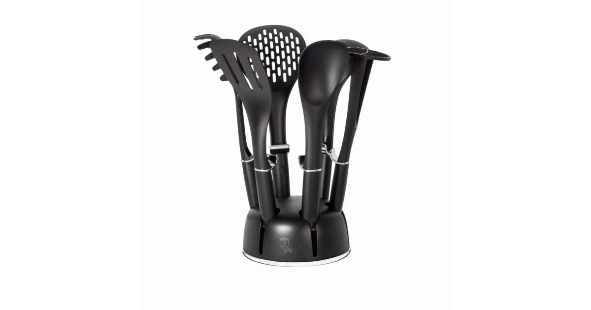 Set ustensile de bucătărie, 7 piese – Berlinger Haus BH 6218, Black Royal Collection
