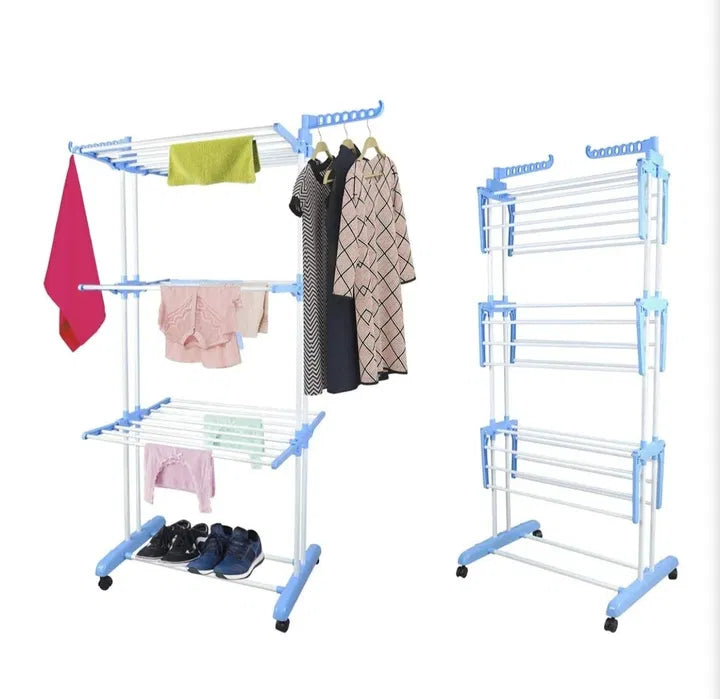 Uscator vertical 173cm inaltime cu suport de umerase , pliabil si mobil