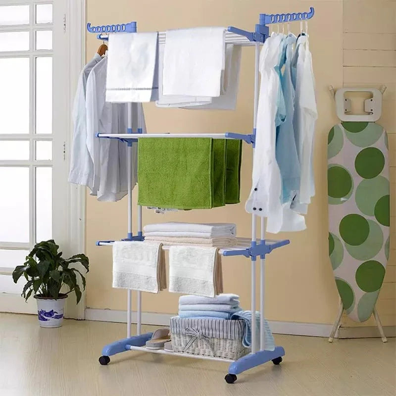 Uscator vertical 173cm inaltime cu suport de umerase , pliabil si mobil