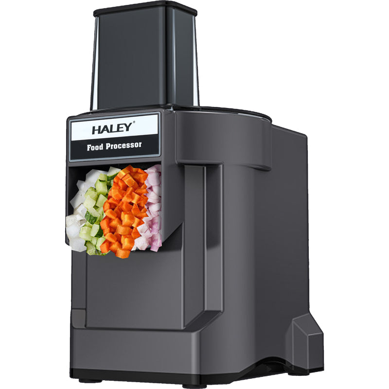 Tocător Electric Profesional HALEY HY-1321, 600W, Multifuncțional, cu Accesorii pentru Feliere, Tocare și Răzuire, Capacitate Mare