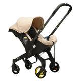 Cărucior 2 în 1 + Scoică Auto KIDOO, Pliabil, Roti Integrate, ISOFIX, 0–13 kg, Compact Travel