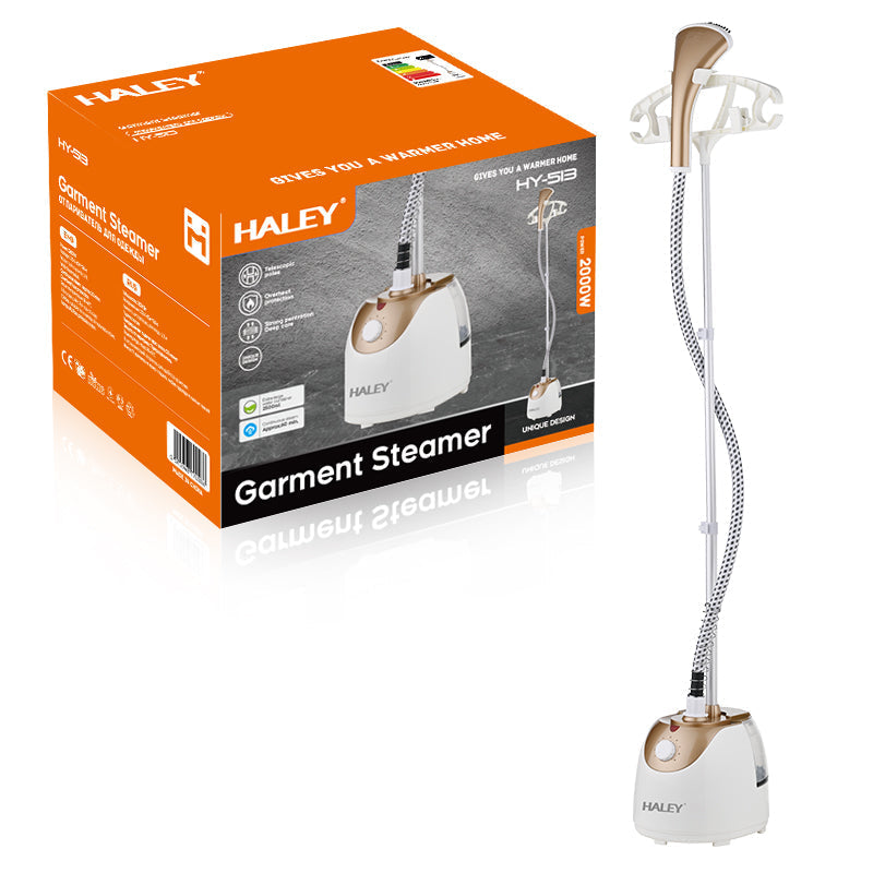 Aparat de Călcat Vertical cu Abur HALEY, 2000W, Rezervor 2.5L, Suport Telescopic Reglabil, Abur Continuu, Profesional