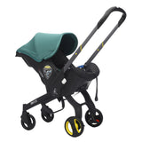 Cărucior 2 în 1 + Scoică Auto KIDOO, Pliabil, Roti Integrate, ISOFIX, 0–13 kg, Compact Travel