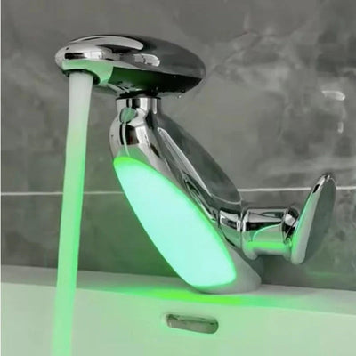 Baterie LED Premium pentru Lavoar cu Cascadă, Cap Retractabil 360° și 3 Moduri de Jet