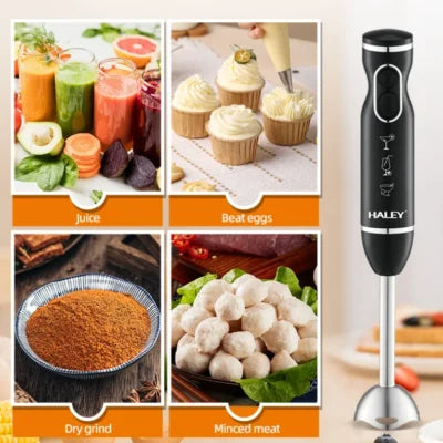 Blender Portabil Haley HY-1119 400W cu Lame Inox – 2 Viteze, Zdrobire Gheață, Compact