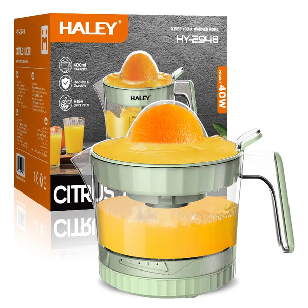 Storcător de Citrice Electric HALEY HY-2948, 40W, Capacitate 400ml, Design Modern, 5 Viteze
