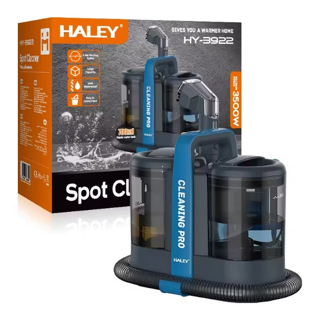 Aspirator cu Injecție/Extracție HALEY HY-3922, 3500W, Spălare Tapițerie și Covoare, Rezervor Apă Curată/Murdară, Puternic și Profesional