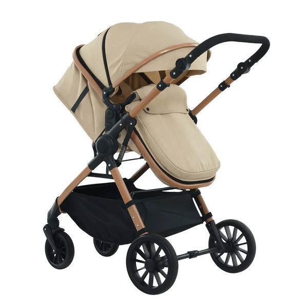 Cărucior 3 în 1 pentru Copii, Landou + Scaun Sport  + Scoică Auto i-Size, Pliabil, Suspensii, 0-15kg