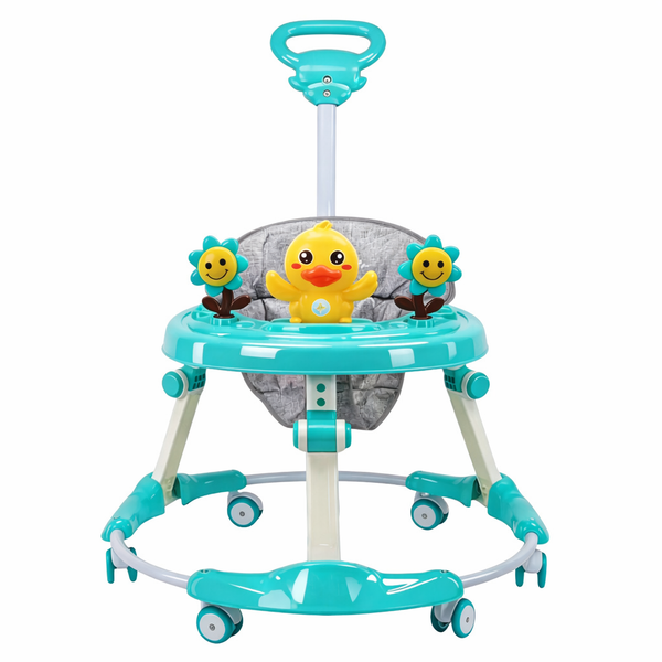 Premergător Copii Reglabil 3 Trepte, cu Mâner Parental, Roti Silicon, Pliabil, Panou Interactiv, 6–1