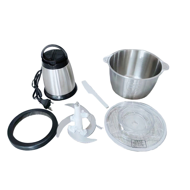 Tocător Electric Multifuncțional 250W, Bol de 2 Litri, Lame din Inox, Funcție Zdrobire Gheață, pentru Legume, Carne și Nuci